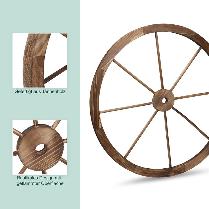 Produktbild Relaxdays Wagenrad