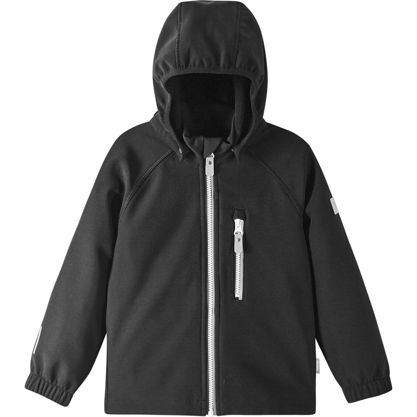 Reima, Unisex, Jacke, Vantti Softshell Jacke (134), Schwarz, 134