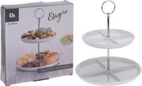 Actual product image Kerbl 2-tier porcelain serving stand