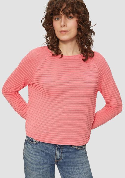 Actual product image S.Oliver Strickpullover Pullover mit Strukturmuster aus Viskosemix (XL)