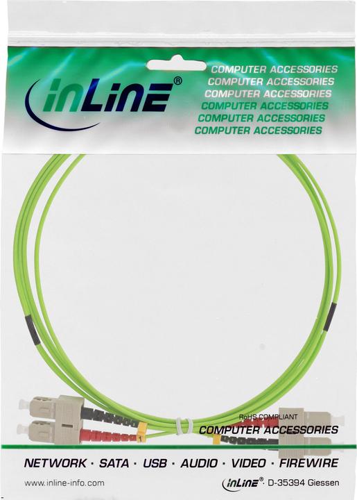 Produktbild InLine LWL Duplex Kabel SC/SC 50/125um OM5 15m (LSOH, CAT6e, 15 m)