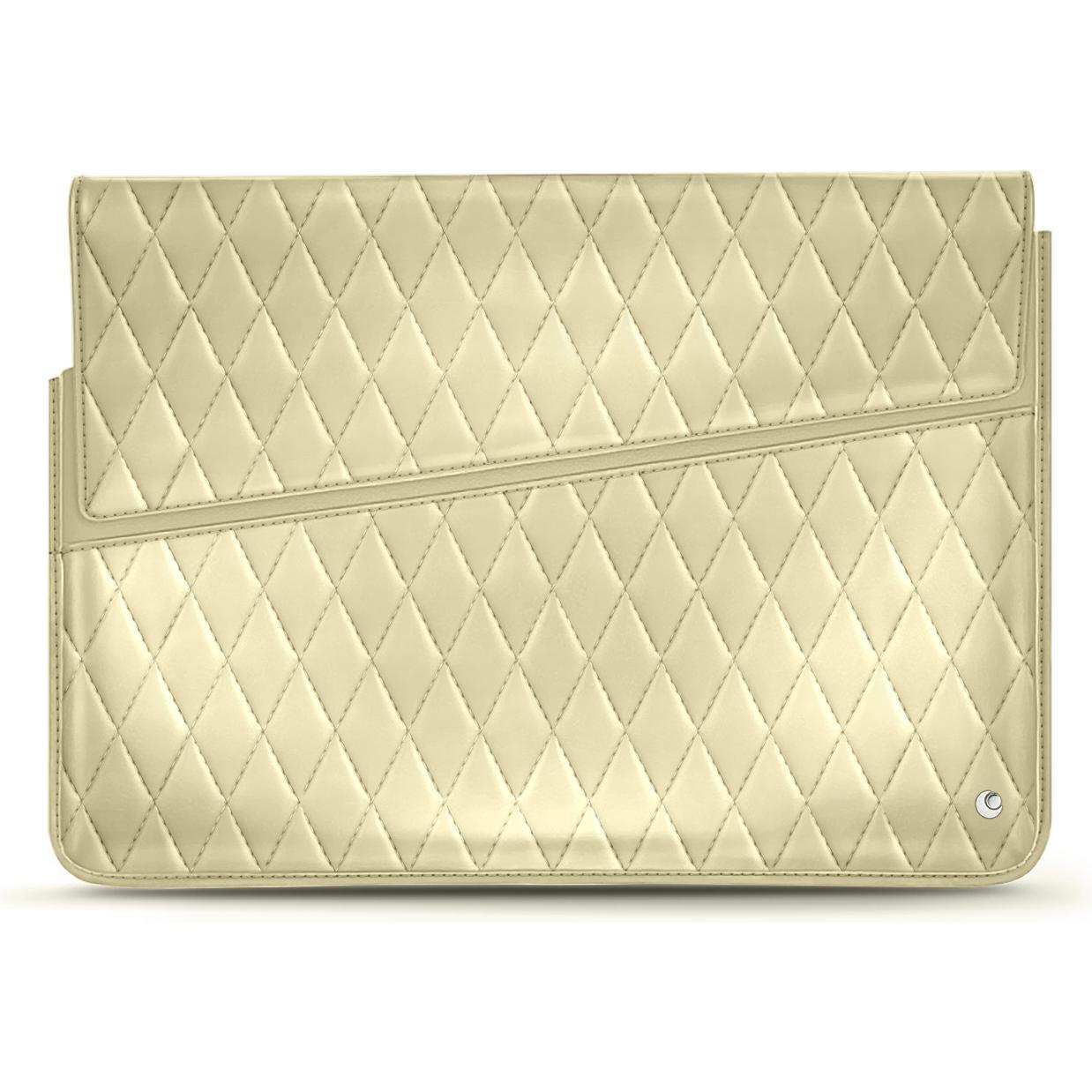 Noreve Lederhülle, Notebooktasche, Beige