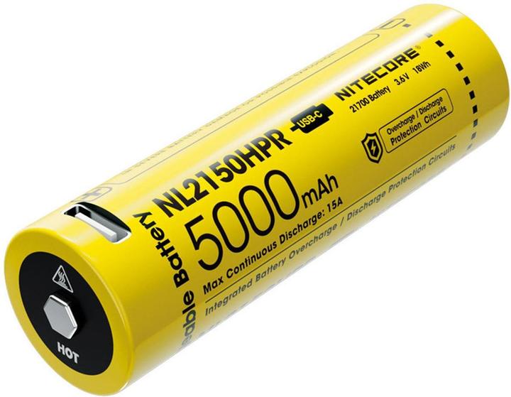 Nitecore Li-Ion Akku 21700, 5000mAh, NL2150HPR USB-C