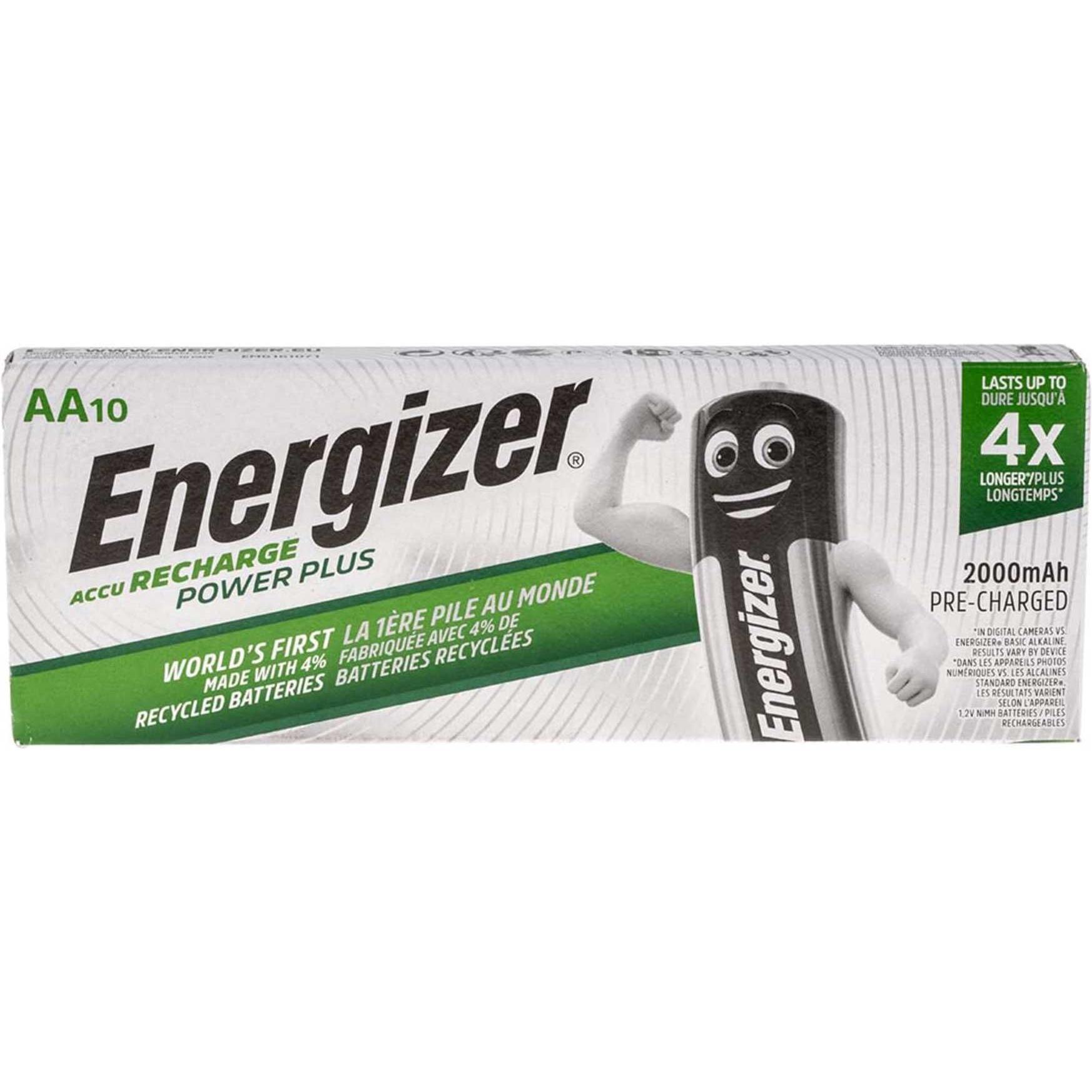 Thumbnail - Energizer Recharge (10 Stk., AA, 2000 mAh), Batterien + Akkus