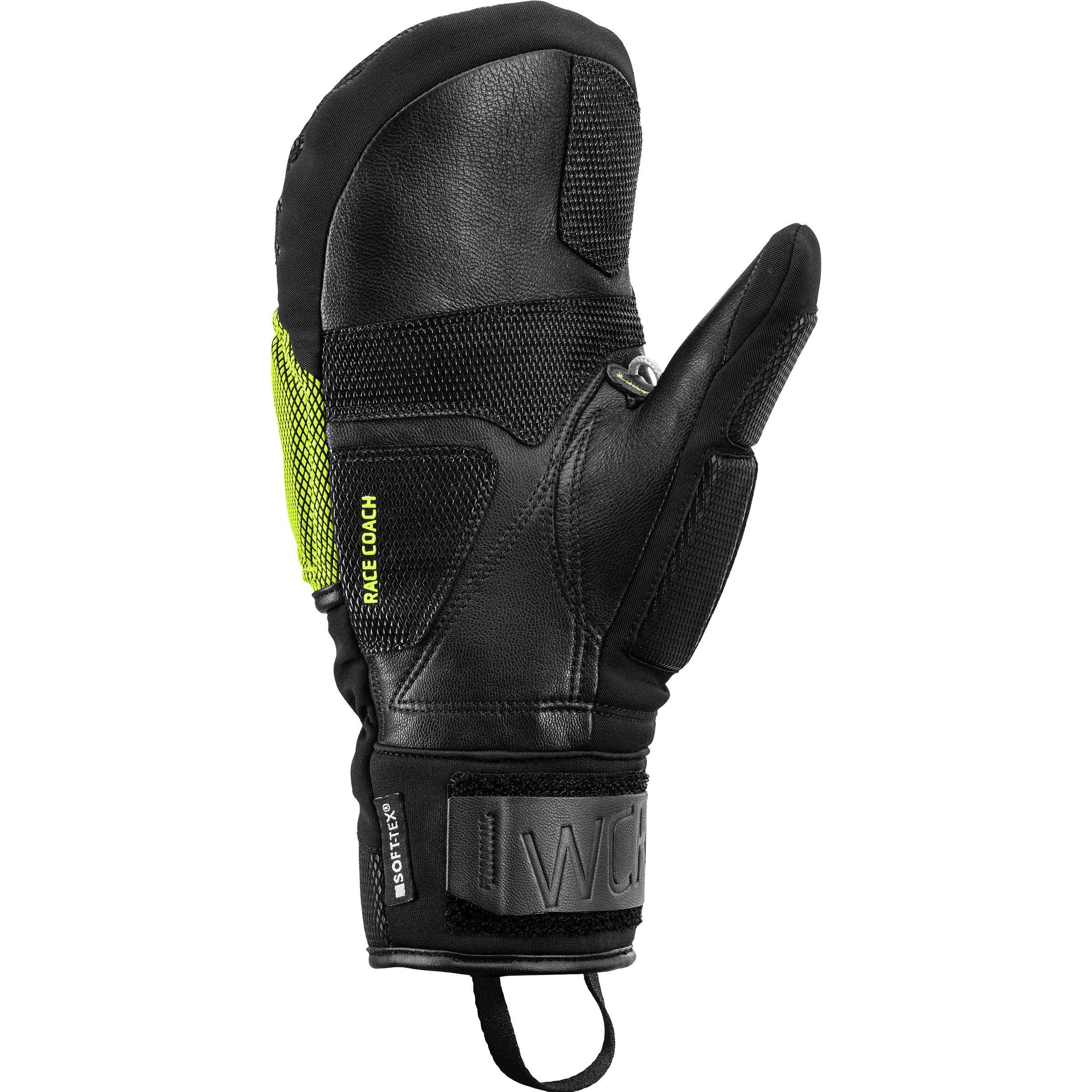 Thumbnail - Leki, Herren, Handschuhe, RĘKAWICE WCR Coach 3D MITT lemon 8.5, Schwarz, (8.5)
