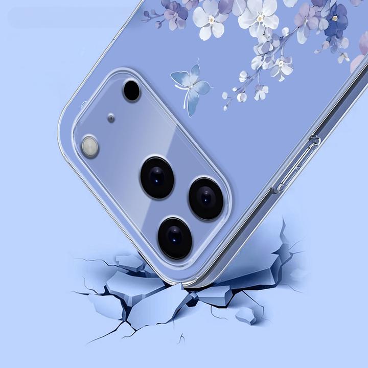 Immagine prodotto Cover-Discount iPhone 17 Pro - Silikon Gummi Hülle Blumen (Apple iPhone 17 Pro)