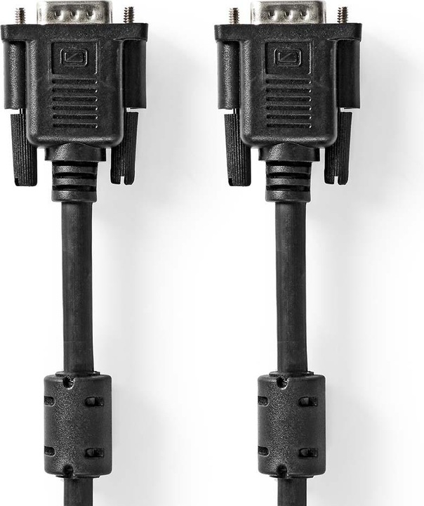 Produktbild Nedis VGA-Kabel | VGA Stecker | VGA Stecker | Vernickelt | Maximale Auflösung: 1280x768 | 5.00 m | R (5 m, VGA)