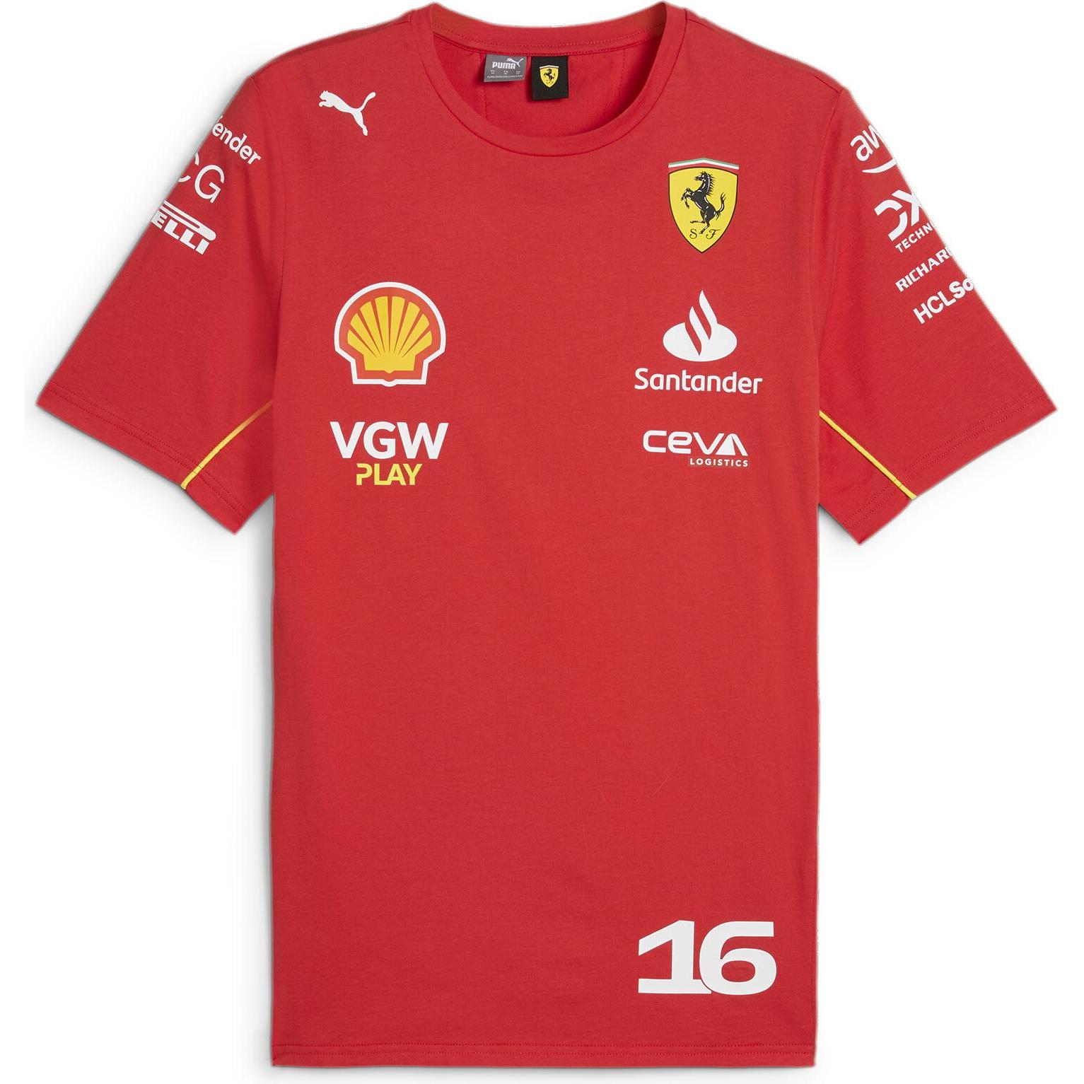 Puma, Herren, Sportshirt, SF Leclerc Tee (L), Mehrfarbig, L