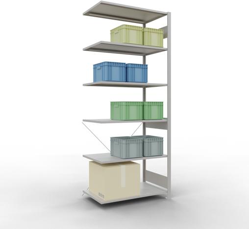 Actual product image Schulte Lagertechnik MULTIplus85 boltless bay system with cross brace