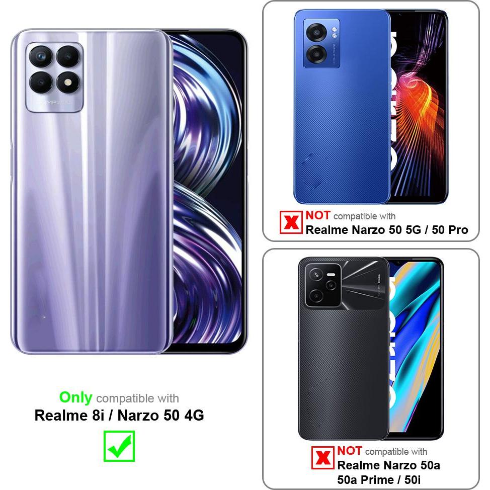 Thumbnail - Cadorabo Universale Schutzhülle Tasche mit Gürtelclip (Realme 8i), Smartphone Hülle, Schwarz