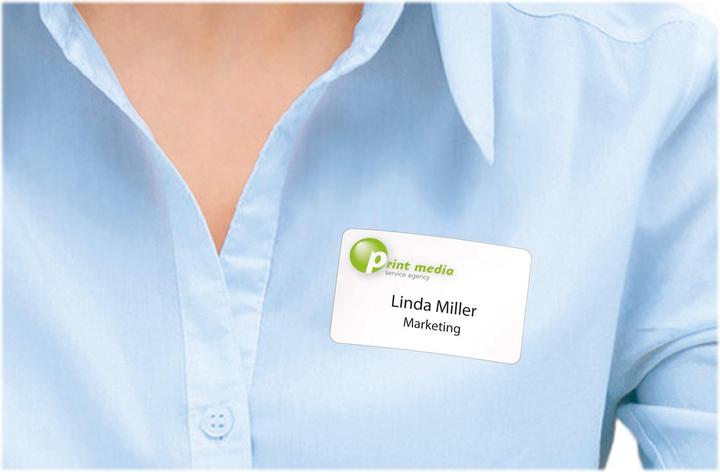 Actual product image HERMA A4 removable name labels