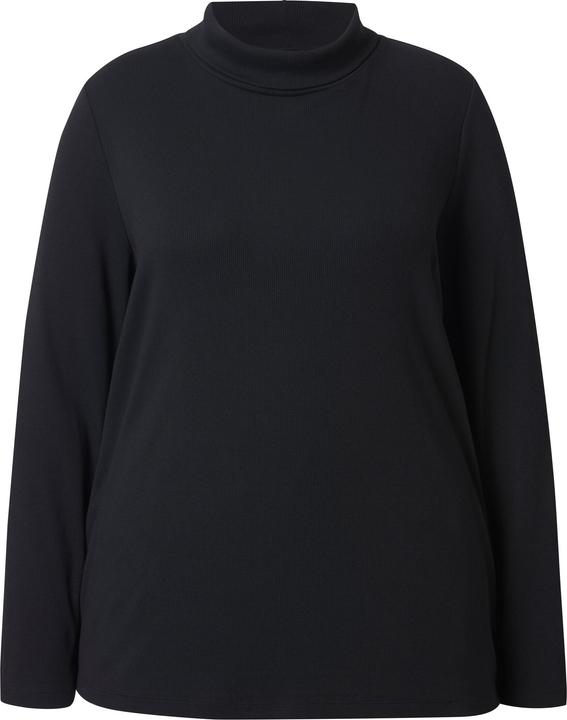 Produktbild Ulla Popken Shirt, Rippjersey, Rollkragen, Langarm (42, 44)