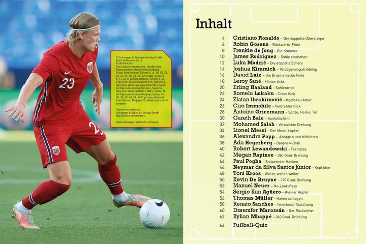 Produktbild Die besten Fussballtricks - Mit Trainingsposter (Deutsch, Sandra Noa, Hendrik Kranenberg, Schwager & Steinlein Verlag, 2017)