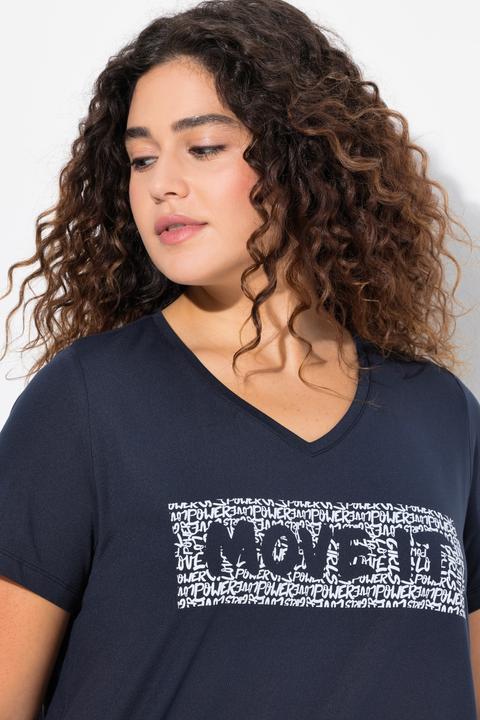 Produktbild Ulla Popken Damen grosse Grössen Funktionsshirt, schnelltrocknend, Halbarm marine 42+ 826740130-42+ (42, 44)
