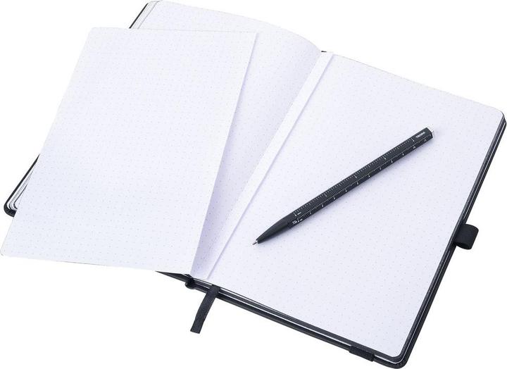 Produktbild Troika Notizblock BLACK SLIMPAD A5 (A5, Gepunktet, Harter Einband)