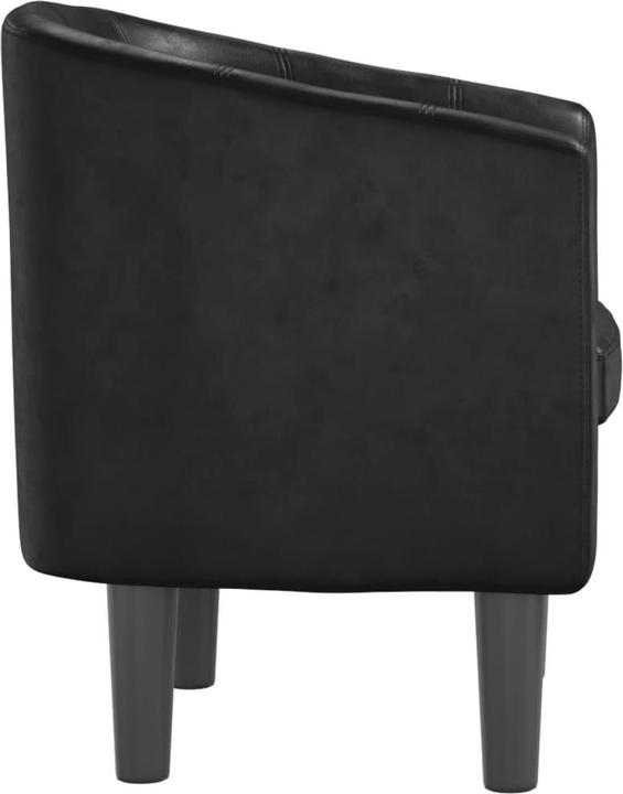 Produktbild VidaXL Clubsessel Schwarz Kunstleder,Farbe: Schwarz,Material