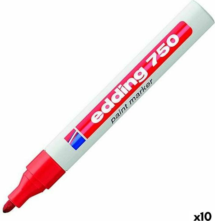 Produktbild Edding Lackmarker 750, 2-4 mm, versch. Farben, versch. VE (Rot, 4 mm, 10 x)