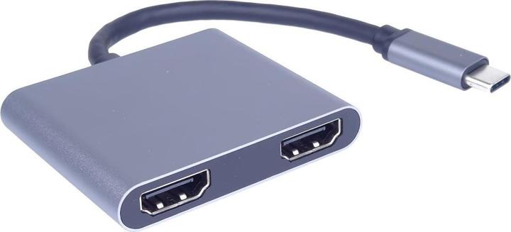 Produktbild PremiumCord MST adaptÃ©r USB-C na 2x HDMI, USB3.0, PD, rozliÅ¡enÃ­ 4K a FULL HD 1080p (HDMI, USB)