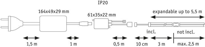 Produktbild Paulmann MaxLED 1000 Full-Line COB Stripe Set (Weiss, 300 cm, Indoor)