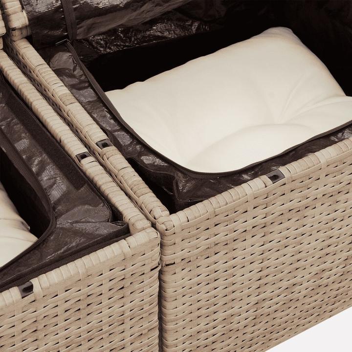 Immagine prodotto VidaXL Set da salotto da giardino da 10 pezzi con cuscini