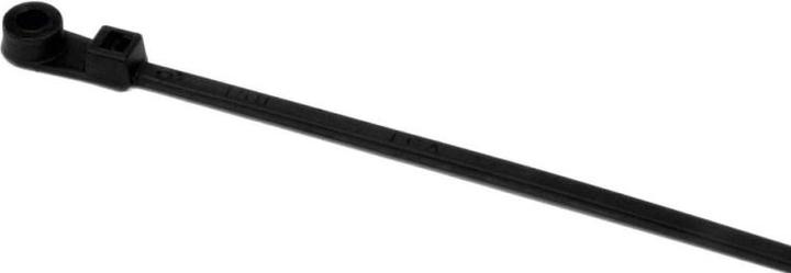 Actual product image HellermannTyton Hellermann Tyton T18MR Cable tie Screw mount cable tie Polyamide White 100 piece(s) (Plastic cable ties, 110 mm, 100 pcs.)