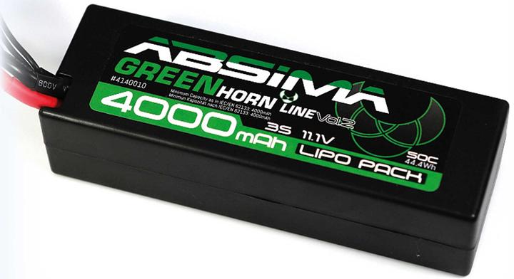 Produktbild Absima LiPo Stick Pack 11.1V-45C 4000 Hardcase (T-Plug) (11.10 V, 4000 mAh)