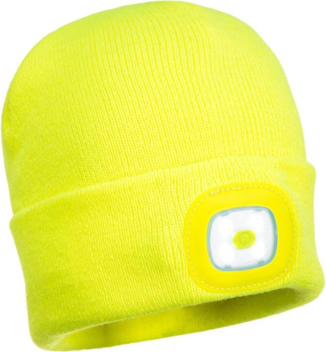 Actual product image Schönenberger Beanie LED Head Light USB Yellow (One size)