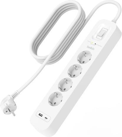 Actual product image Belkin Surgemaster surge protection (4 x, 2 m)
