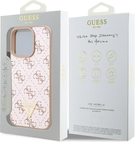 Produktbild Guess GUHCP16XPG4GPH iPhone 16 Pro Max 6.9" biały/white hardcase New 4G Triangle (Apple iPhone 16 Pro Max)