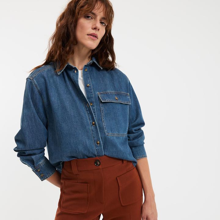 Immagine prodotto La Redoute Collections Kurzes Oversize-Hemd aus Denim (XS)
