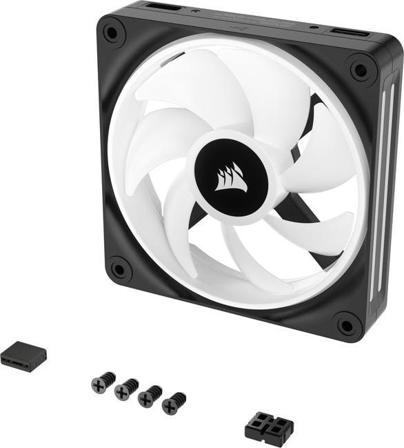 Actual product image Corsair iCUE LINK QX120 RGB 120 mm PWM fan (black, expansion kit) (120 mm, 1 x)