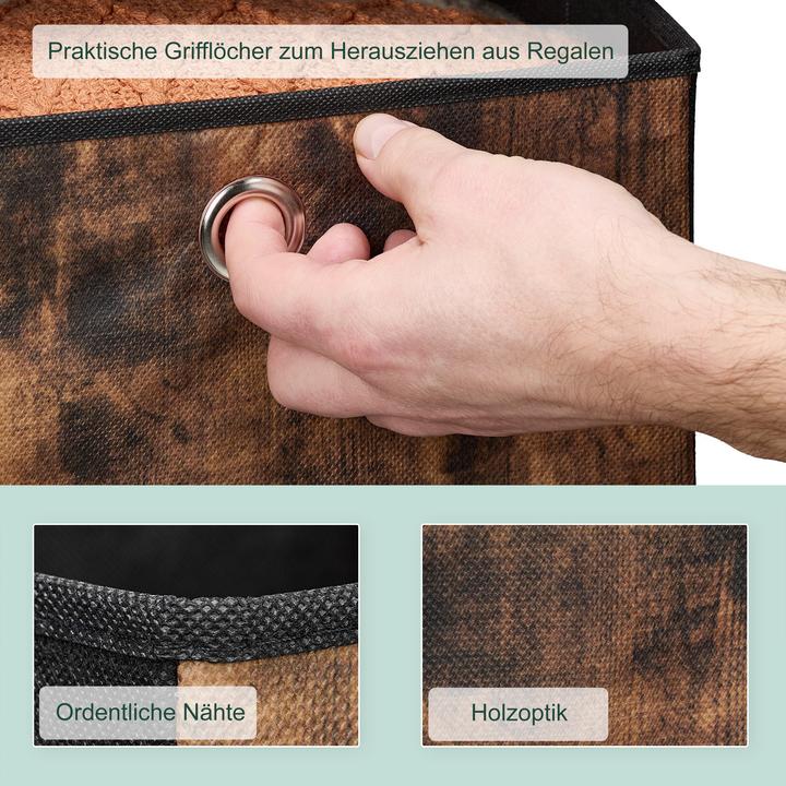 Image du produit Relaxdays 6x bacs-de-rangement (30 cm, 27 l, 6x)