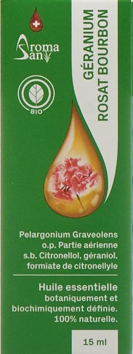 Produktbild AromaSan Rosengeranie Bourbon Bio Ätherisches Öl (15ml)