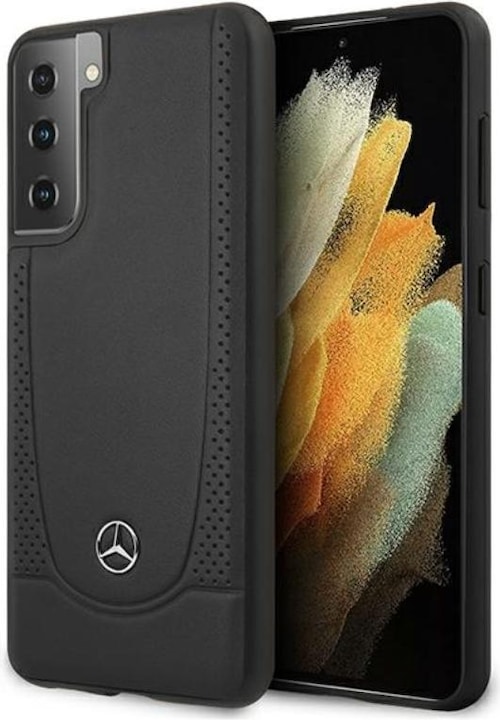 Image du produit Mercedes-Benz Étui perforé avec logo en métal (Samsung Galaxy S21+)