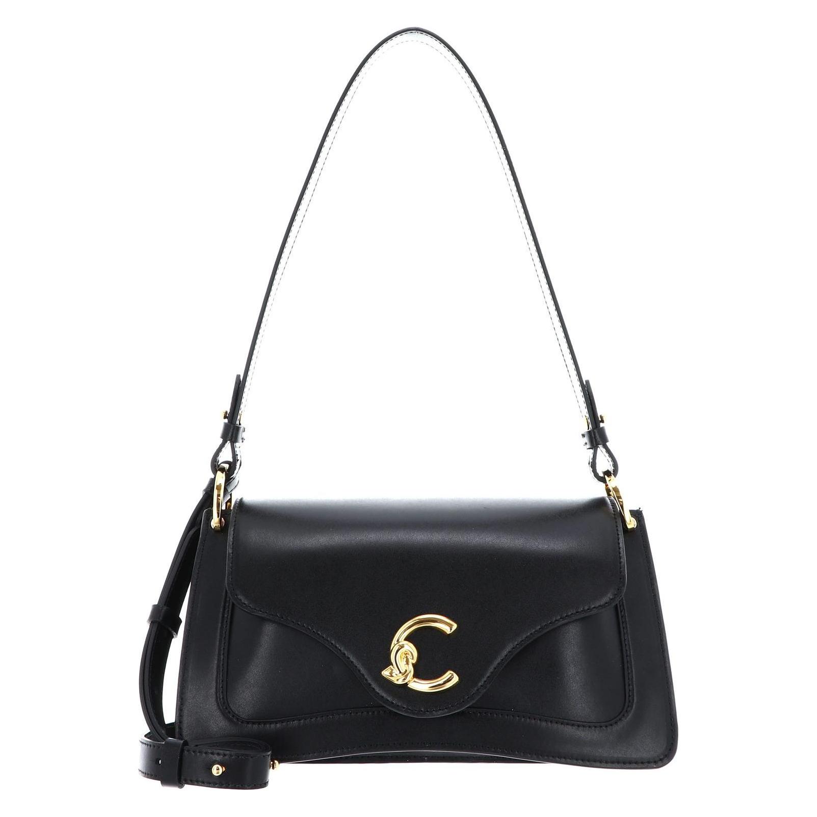 Coccinelle, Damen, Handtasche, C-Me Calf Cock Crossbody Bag, Schwarz