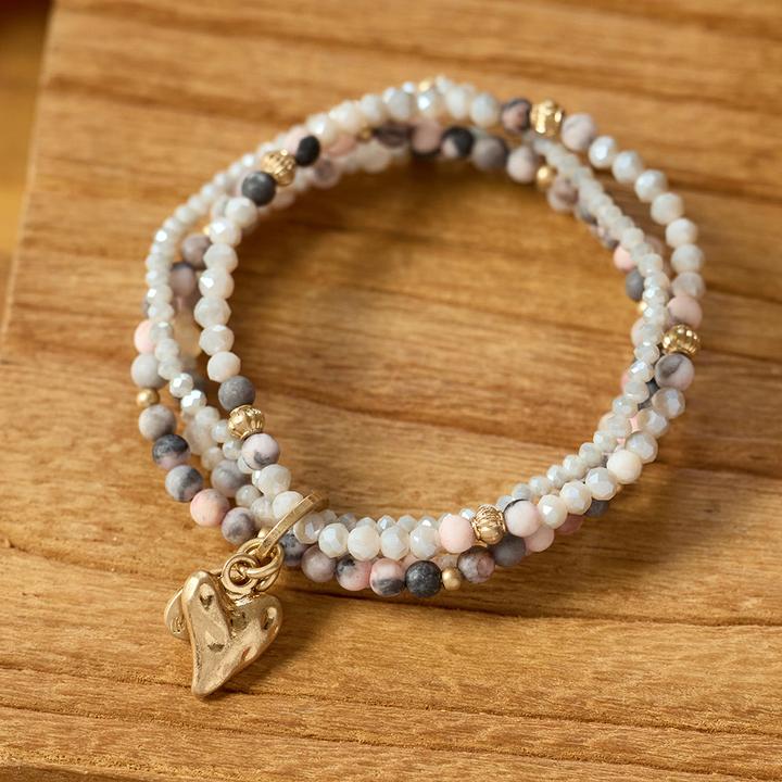 Immagine prodotto Andreani Bracciale con vera Spectrolite (8 cm, Rosa)