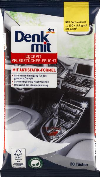 Produktbild dm Denkmit Feuchttücher Autopflege