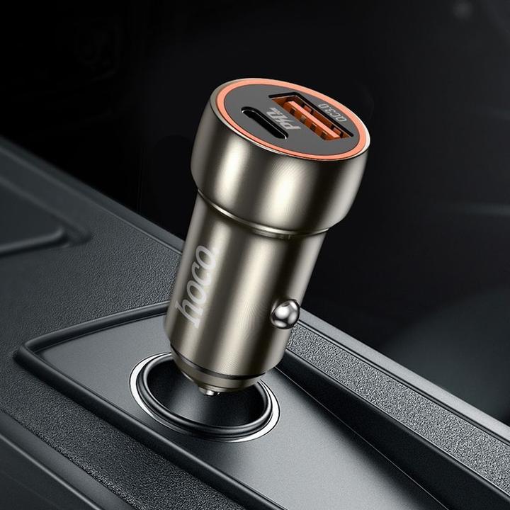 Produktbild Hoco Z46A, 20W, 3A, 1 x USB-A - 1 x USB-C, Grey