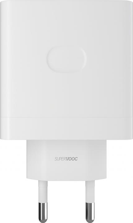 Image du produit OPPO Adapter SuperVOOC original charger Type C VCA7JFEH 65W white blister (65 W, 1 portion)