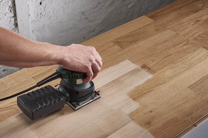 Produktbild wolfcraft 1 Haft-Schleifstr.-Set 10-tlg. 100x115mm (120, 240, 60)