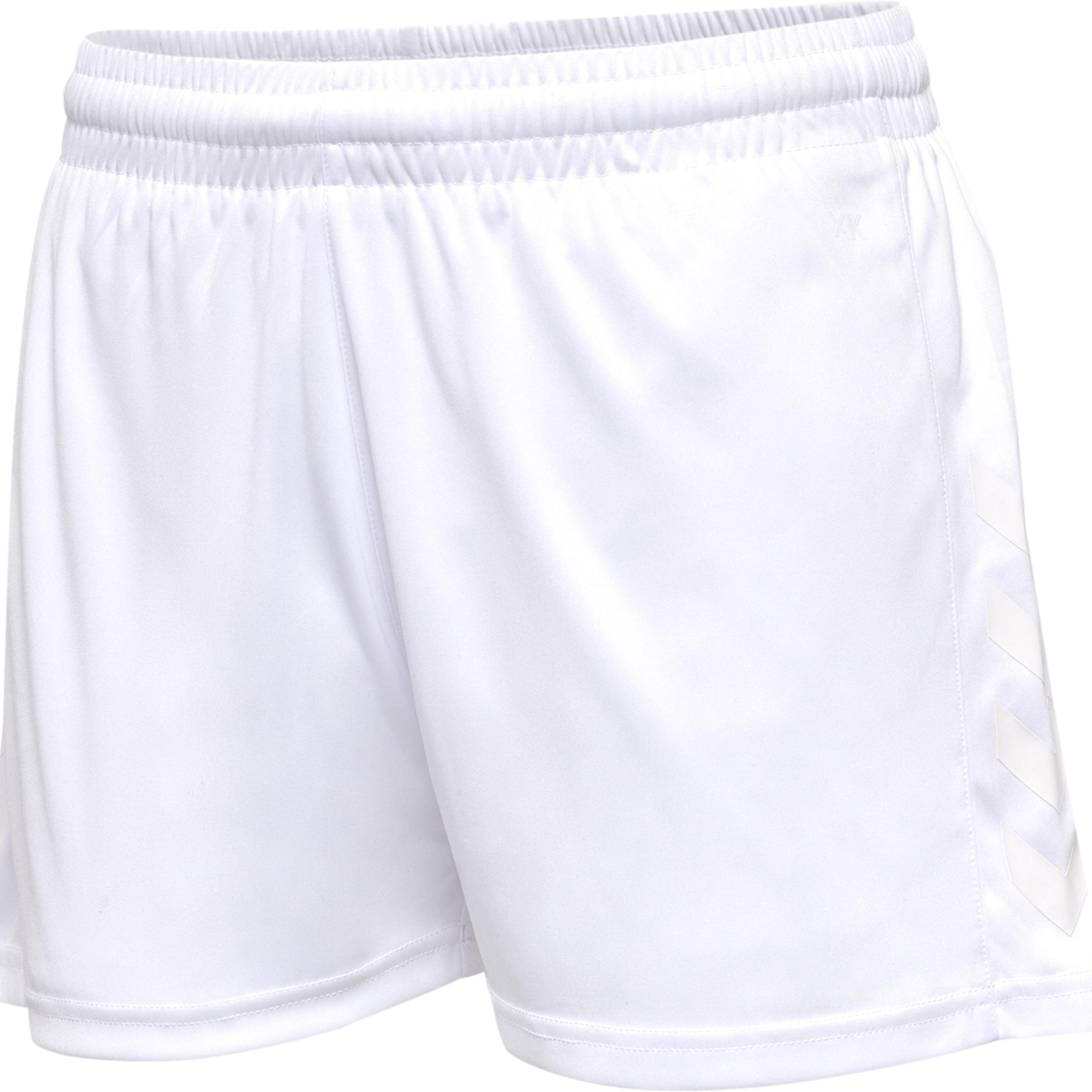 hummel, Damen, Sporthose, Core Xk Poly Shorts Woman (XL), Weiss, XL
