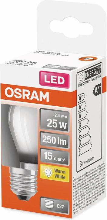 Actual product image Osram Star Classic P (E27, 2.50 W, 250 lm, 1 x, F)