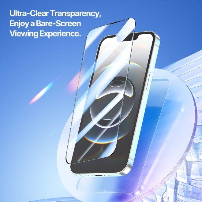 Actual product image Dux Ducis Roga Series Schutzglas mit Auto Alignment Kit (1 pcs., Apple iPhone 16e, Apple iPhone 17e)