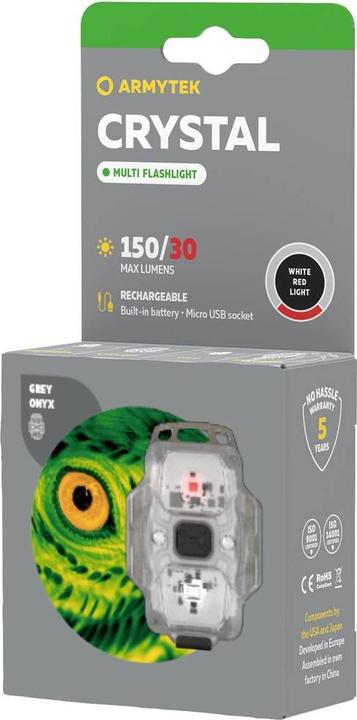 Image du produit ArmyTek Lampe de poche Lampe de poche gris cristal (6.30 cm, 150 lm)