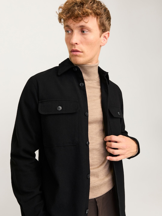 Produktbild Jack & Jones Jprraymond Melange Solid Ls Overshirt Sn (S)