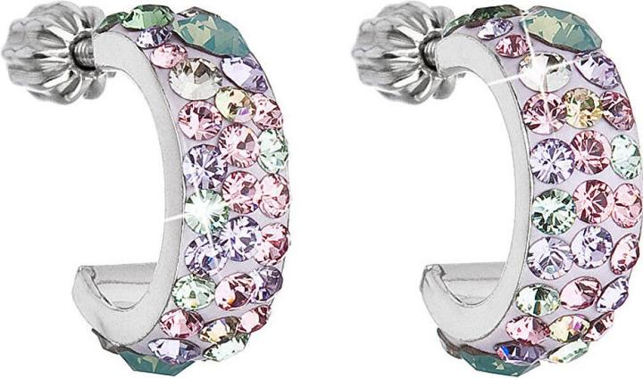 Image du produit Evolution Group Boucles d'oreilles stylées avec cristaux 31118.3 Sakura (L)