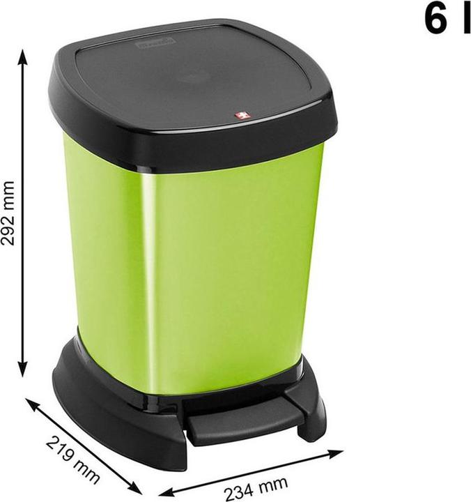 Image du produit Rotho Poubelle à pédale Paso (6 l)