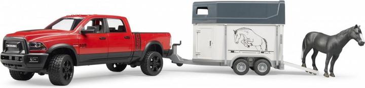 Actual product image Bruder Dodge RAM 2500 with horse trailer