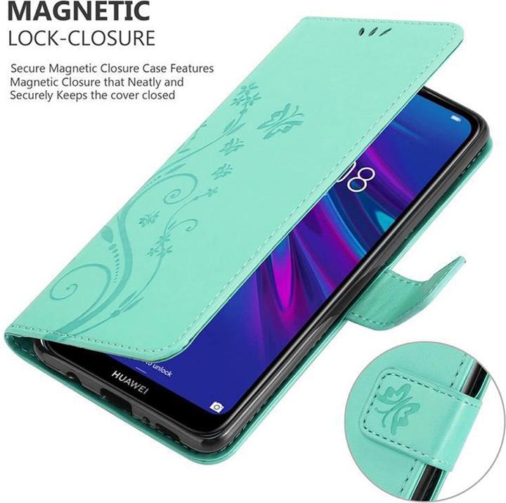 Produktbild Cadorabo Flower Book Cover (Huawei Y6 (2019))