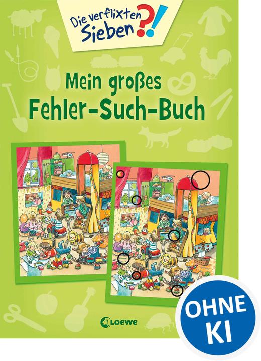 Produktbild Die verflixten Sieben 01. Mein grosses Fehler-Such-Buch (Deutsch, Katharina Wieker, Loewe Lernen und Rätseln, 2017)